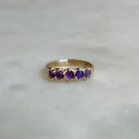 14K GOLD MARGARET RING — AMETHYST