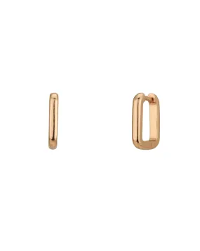 18Kt Rose Gold Plated Fancy Hoop Earring For Women