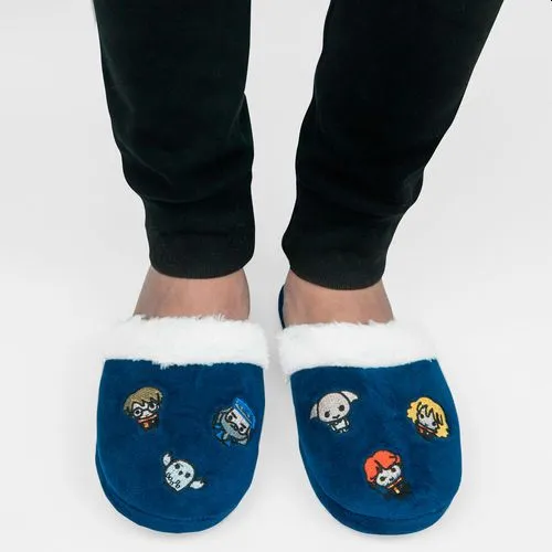 5 x Mens Womens Harry Potter Starry Night Kawaii Slippers Dark Blue