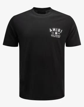 Amiri Black Stencil Print T-Shirt