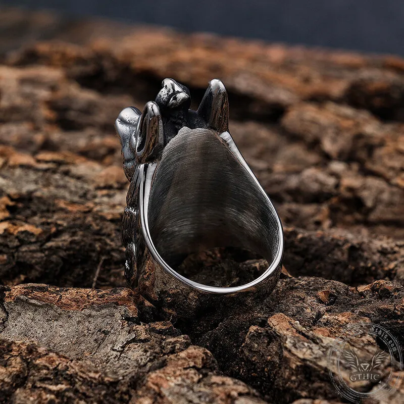 Anubis Stainless Steel Egyptian Mythology Ring