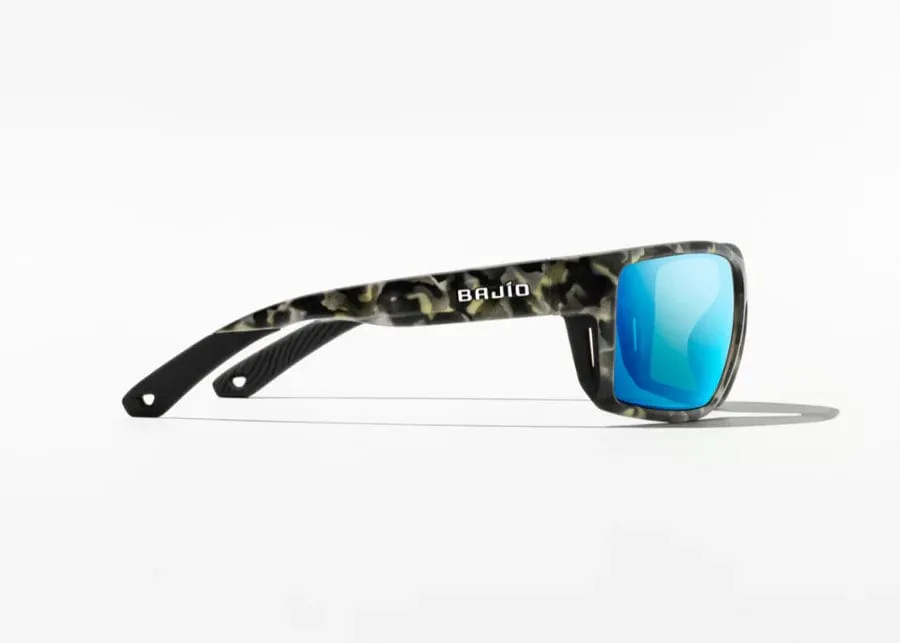 Bajio Bales Beach Polarized Sunglasses in Gray Camo Matte