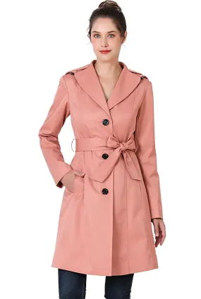 BGSD Women Aleah Waterproof Hooded Trench Coat