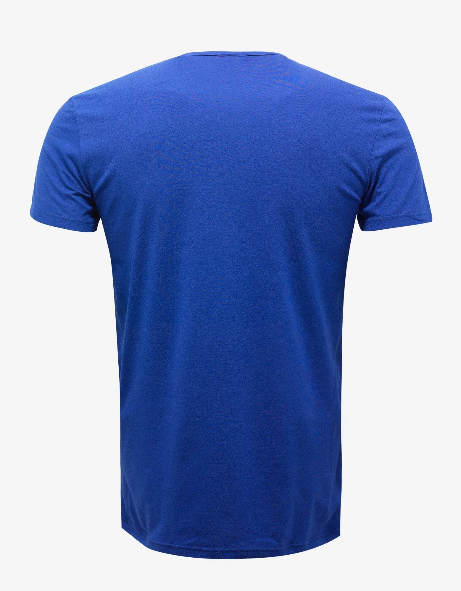 Blue Stretch Cotton T-Shirt