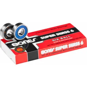 Bones Super Swiss 6 Ball Bearings