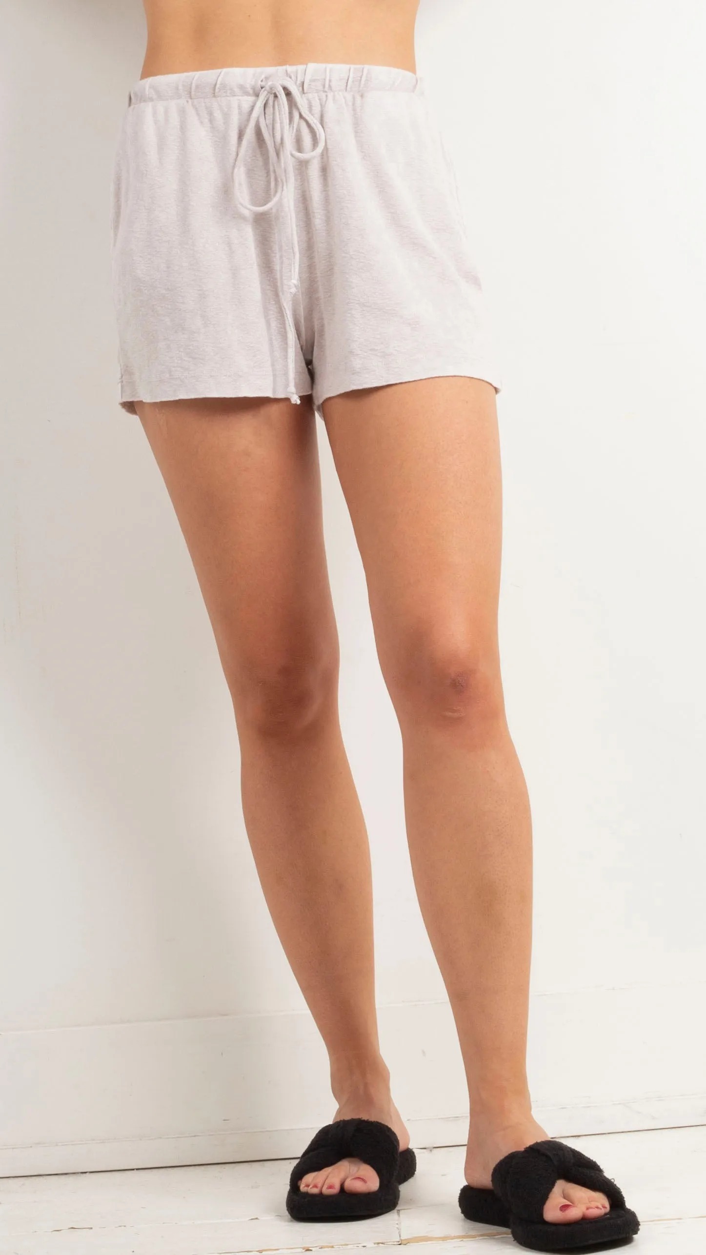 Burnout Tie Shorts - Stone