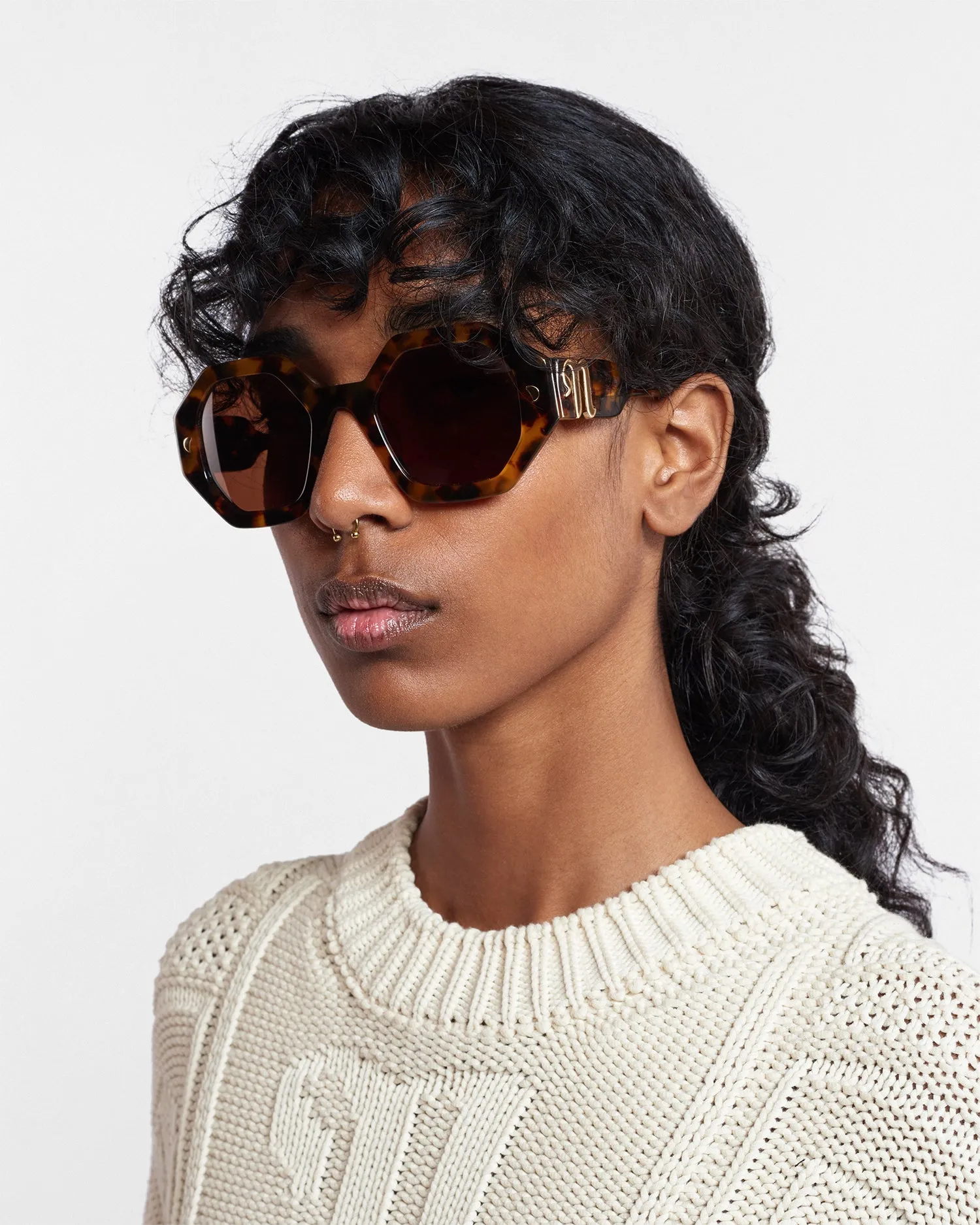 Carlen - Bio-Plastic Sunglasses - Dark Amber