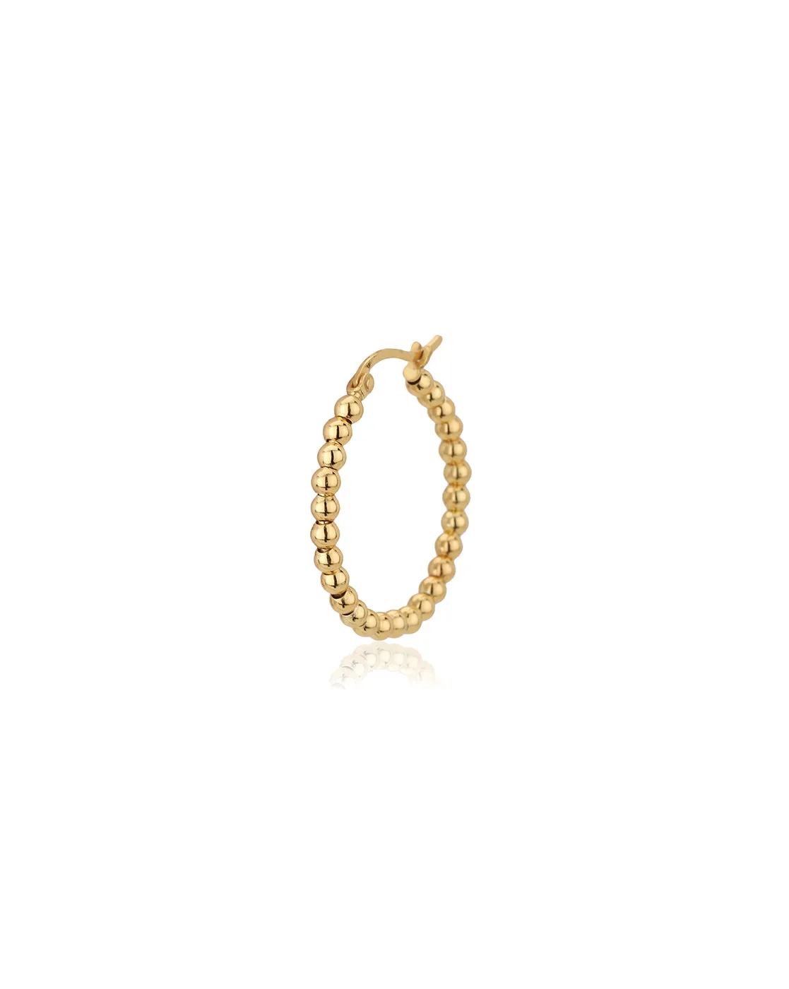 Carlton London Gold Plated Circular Hoop Earring For Women