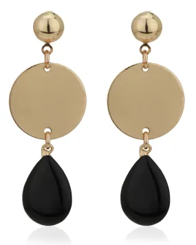 Carlton London Gold Plated Enamel Contemporary Drop Earring For Women