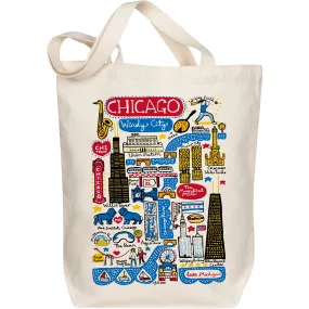 Chicago Map Art Tote