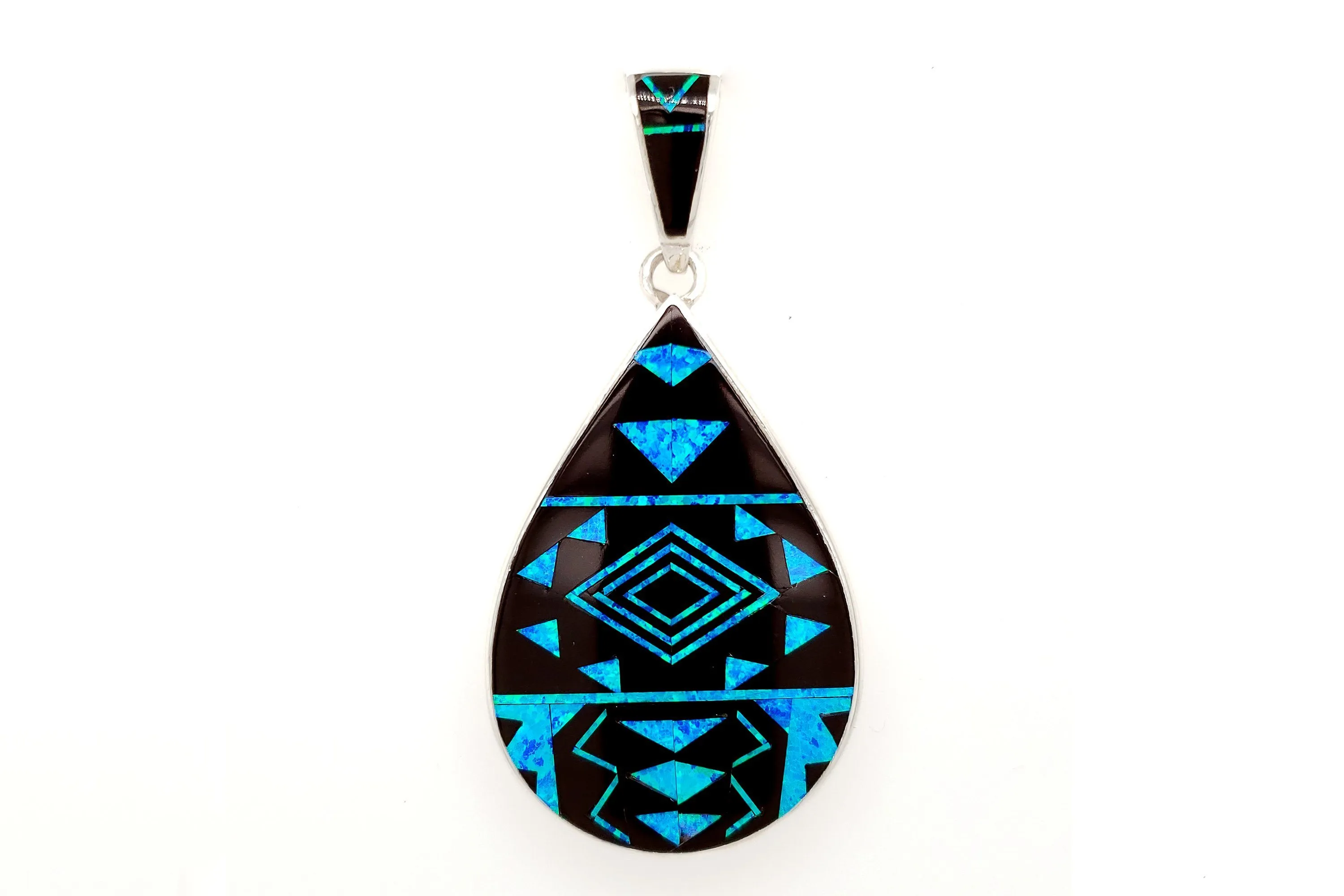 David Rosales Fancy Black Beauty Teardrop Pendant