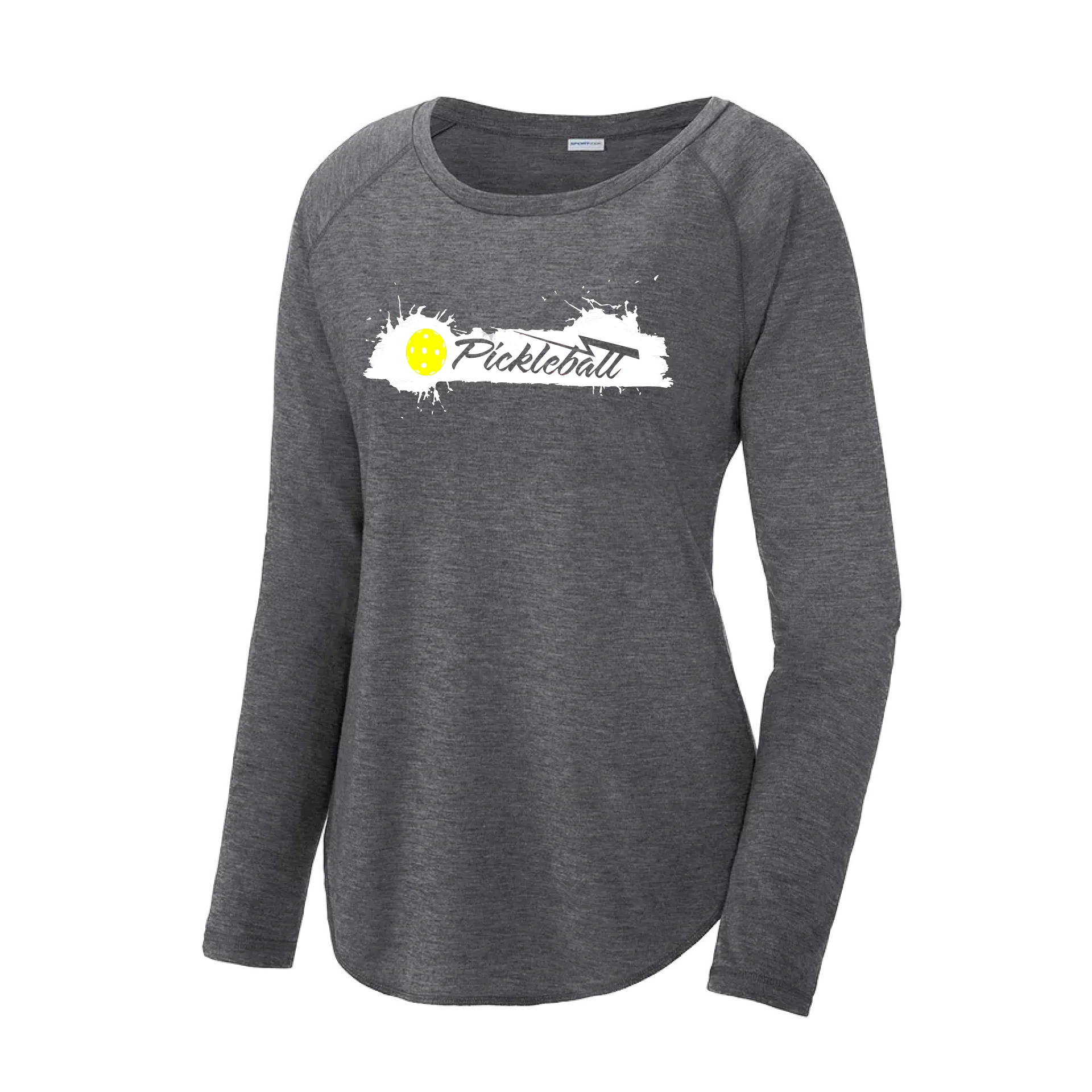 Extreme Pickleball | Women's Long Sleeve Scoop Neck Pickleball Shirts | 75/13/12 poly/cotton/rayon