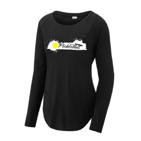 Extreme Pickleball | Women's Long Sleeve Scoop Neck Pickleball Shirts | 75/13/12 poly/cotton/rayon