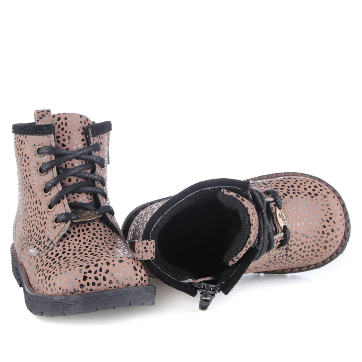 (EY2727A-1) Emel Lace Up Winter Boots with membrane