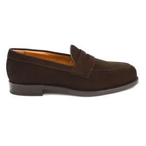 FACTORY SECOND Berwick 1707 Penny Loafer (9628) - Dark Brown Suede Dainite