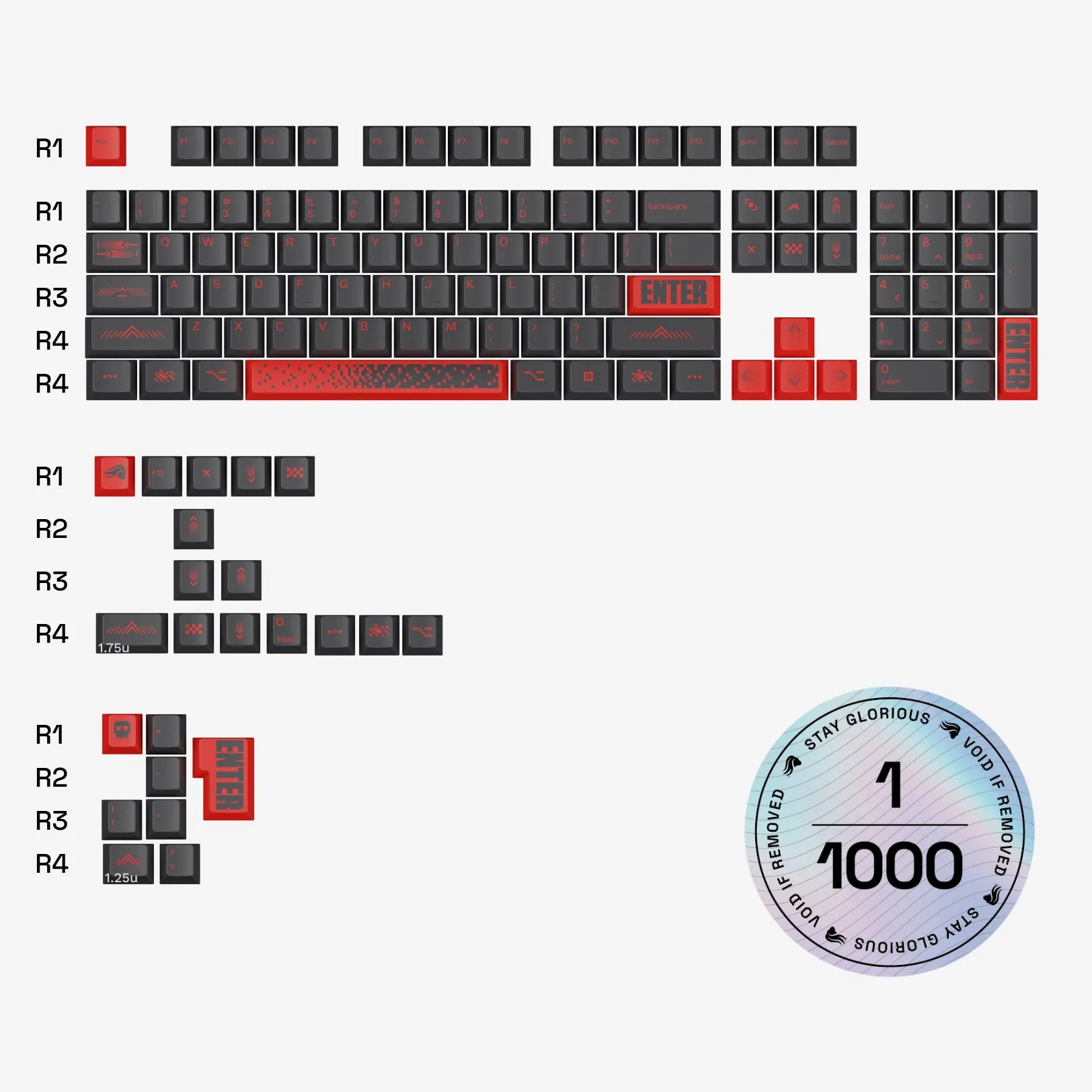 GPBT Pixel Punk Keycaps