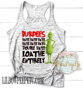 Grinch Hate Burpees Women's Tank