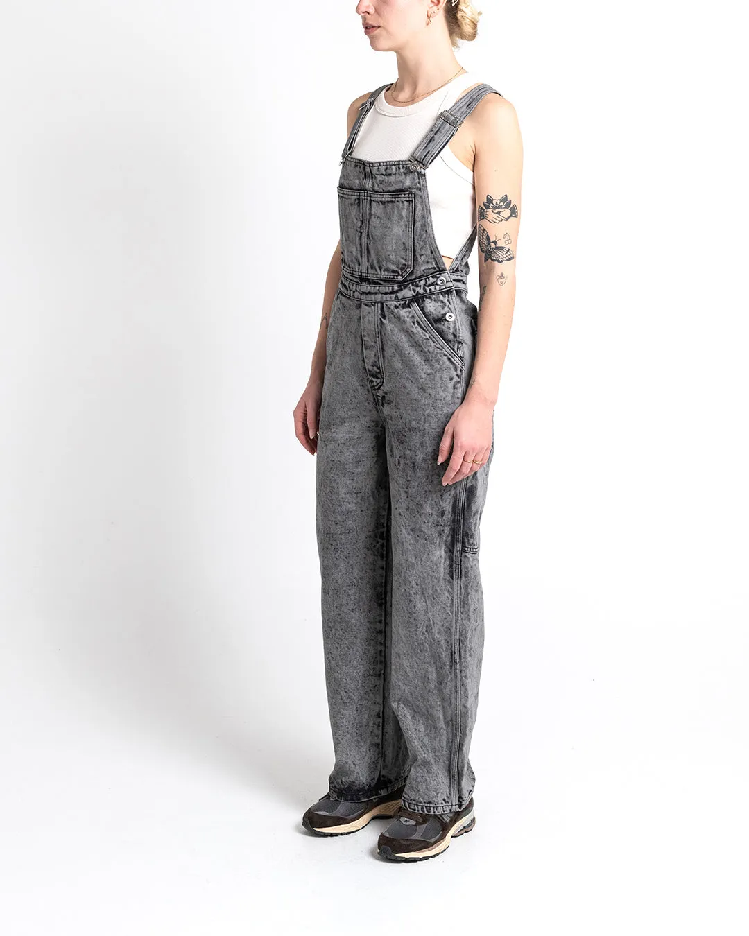 Jewlie Coverall - Black Acid Stonewash