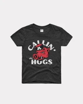 Kids Callin' the Hogs Razorbacks Black T-Shirt