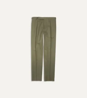 Lovat Cotton Drill Single Pleat Trouser