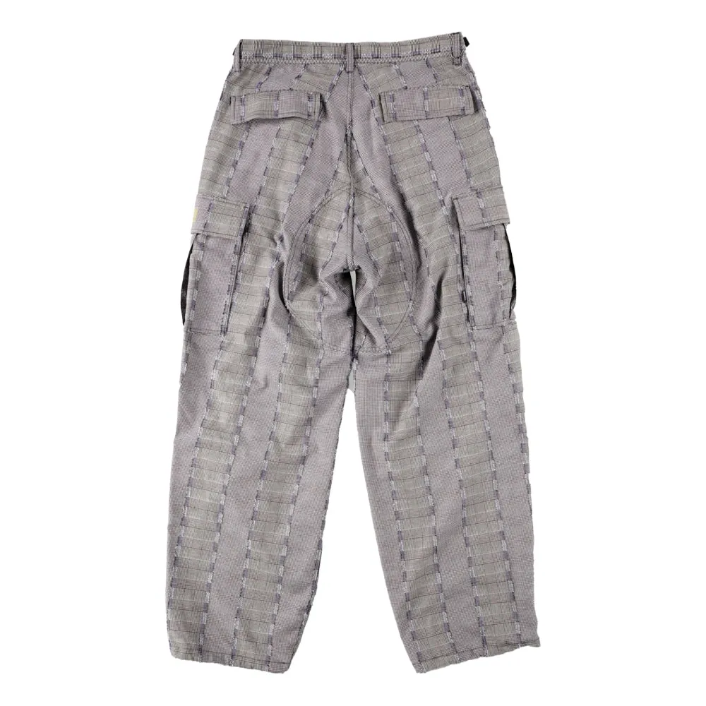 MAGICSTICK T-KMG FATIGUE PANTS-GREY PLAID