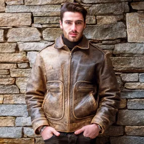 Men's Vintage Leather Jacket | KC Leather Signature Range - Vinnie