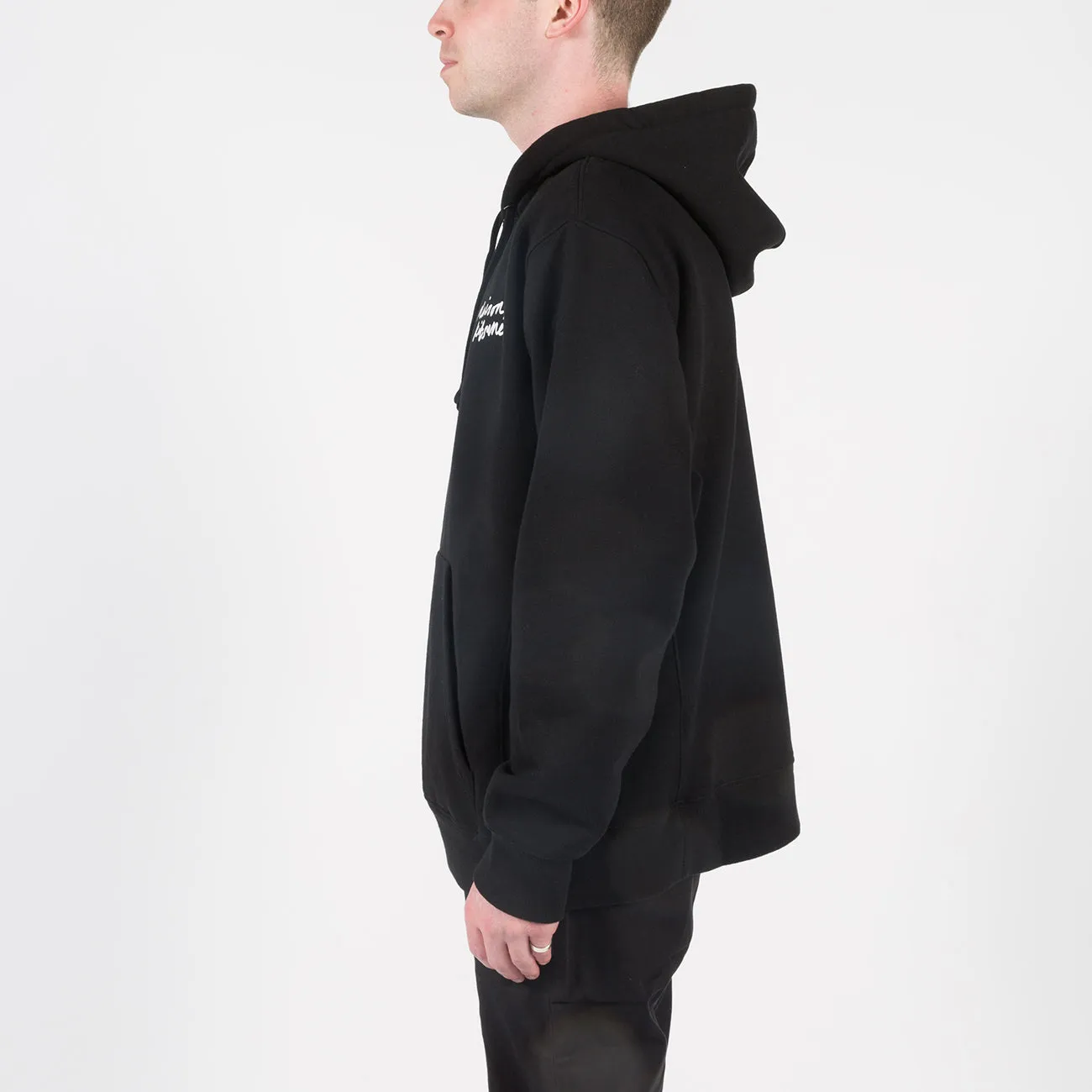 MINI HANDWRITING RELAXED HOODIE BLACK