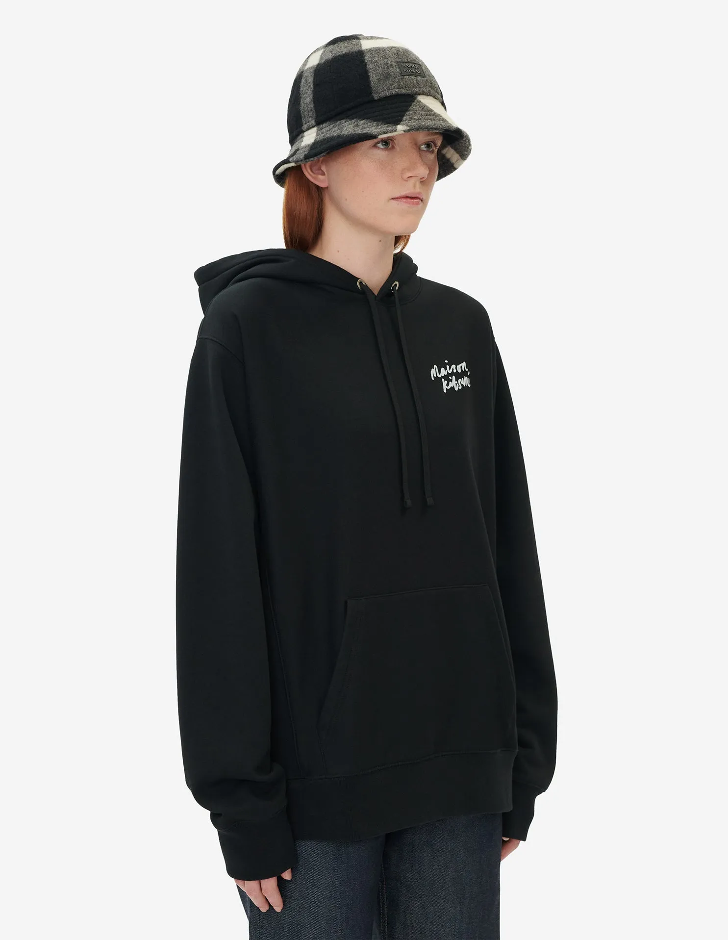 MINI HANDWRITING RELAXED HOODIE BLACK