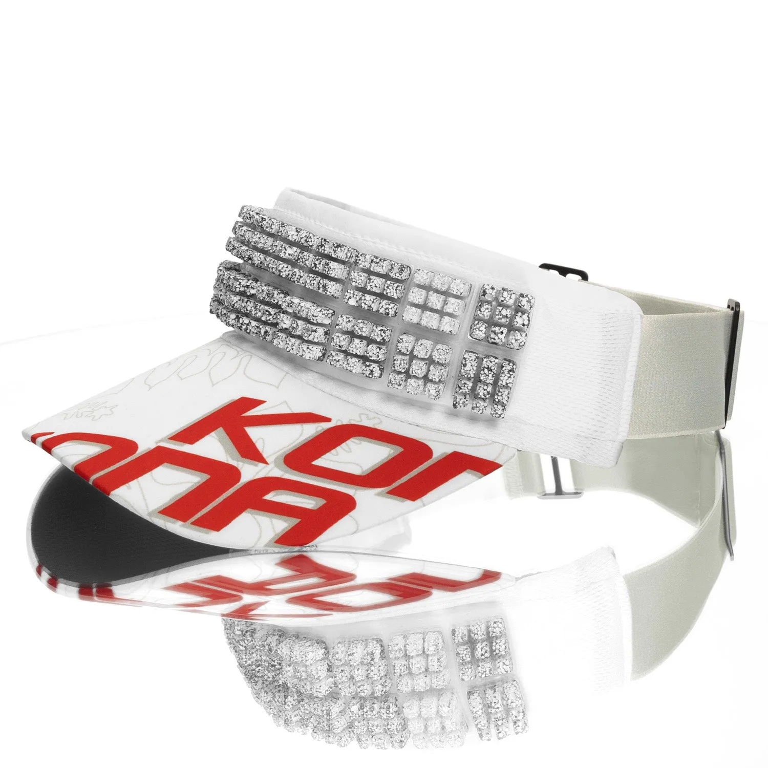 OMIUS by Headsweats Kona White Visor   Cubes Bundle