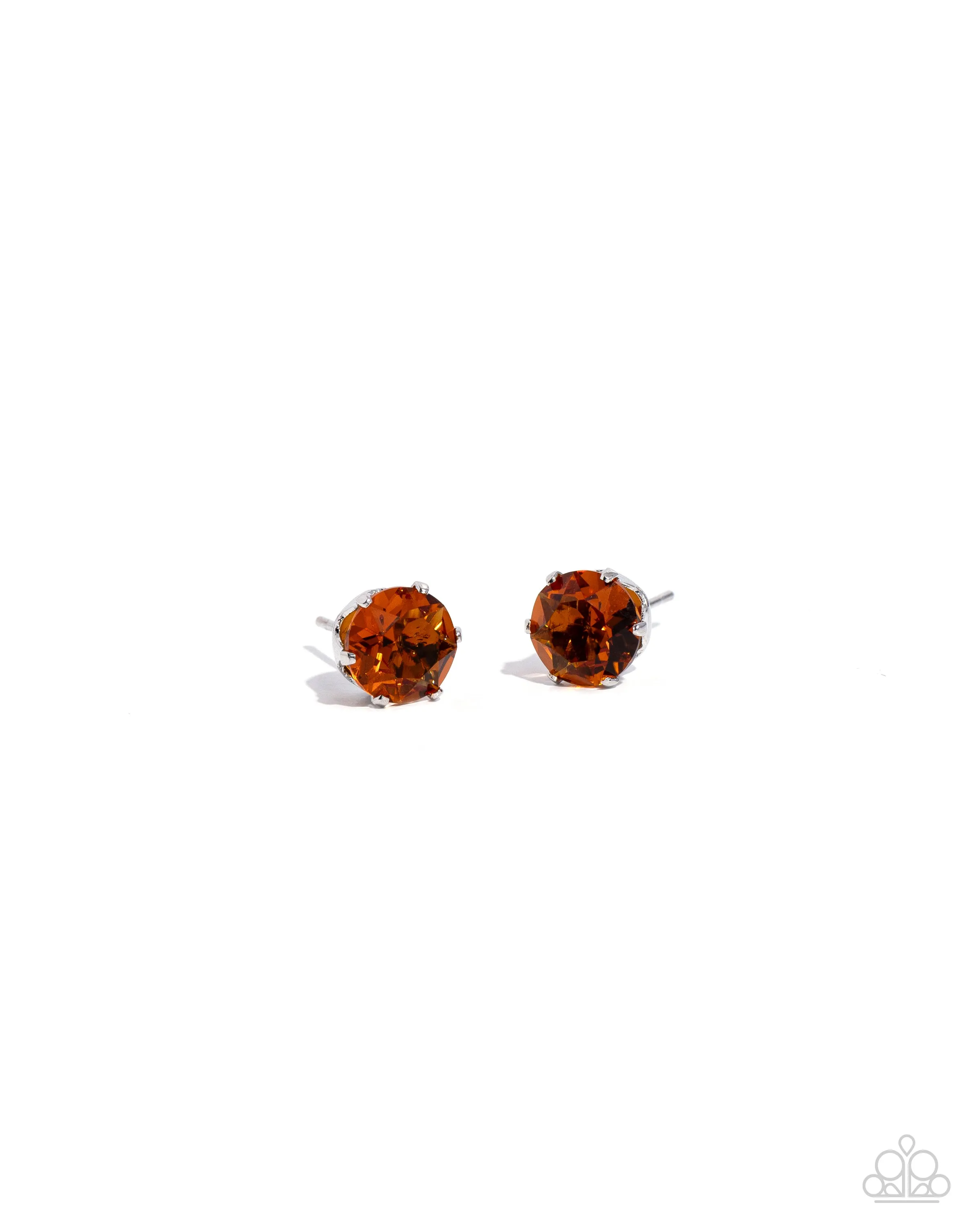 Paparazzi Breathtaking Birthstone Orange November 036UF Post Earrings