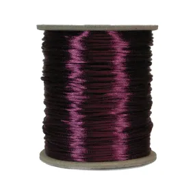 Plum Rattail, 1mm, Size #0, 70 Yard Spool, USA Made, RTPL0