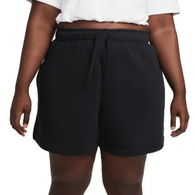 Plus - Women's Nike Sportswear Club Fleece Shorts - Black/White