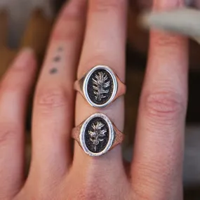 Preorder Oak Signet Rings Sterling Silver