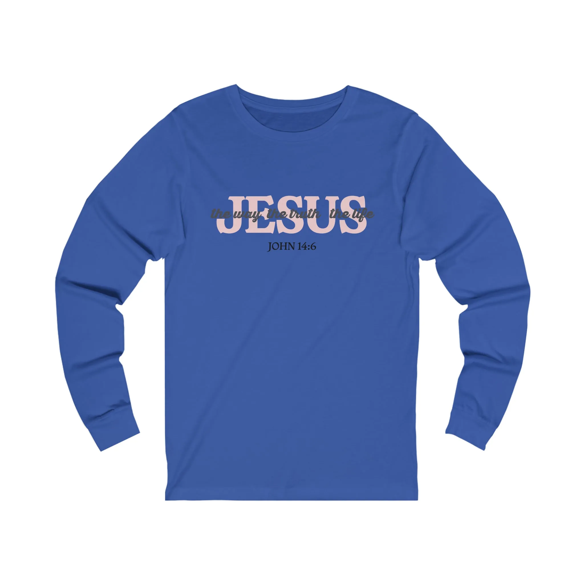 "Jesus is the way" Bella Canvas Unisex Jersey Long Sleeve Tee