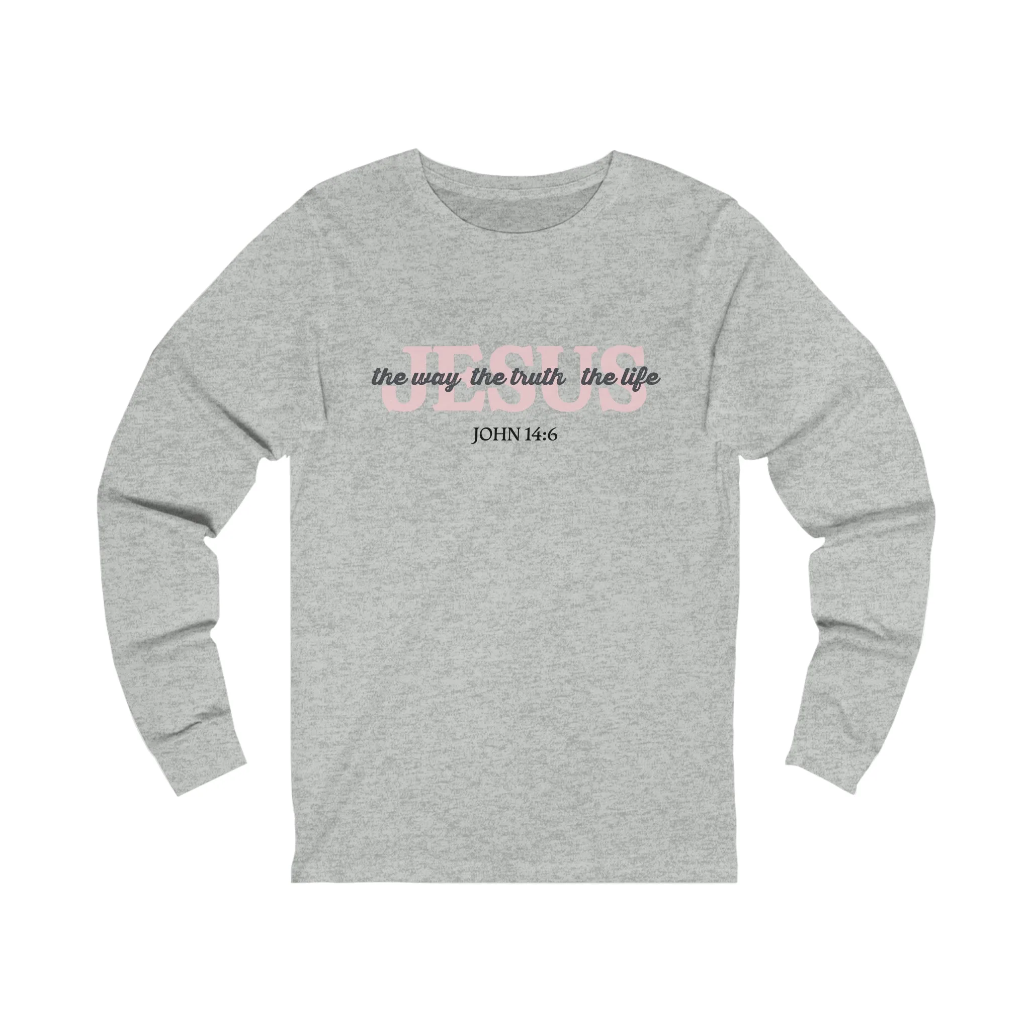 "Jesus is the way" Bella Canvas Unisex Jersey Long Sleeve Tee