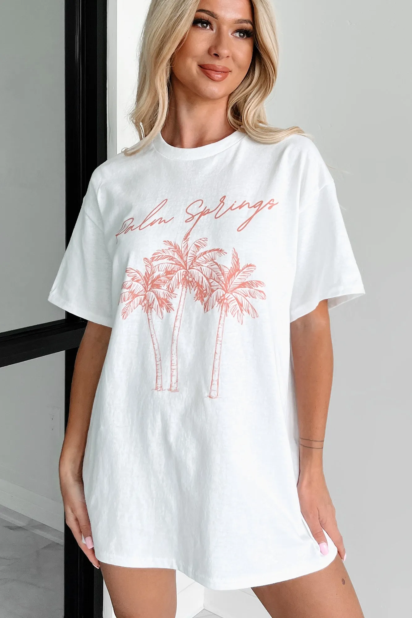 "Palm Springs" Graphic T-Shirt (White)