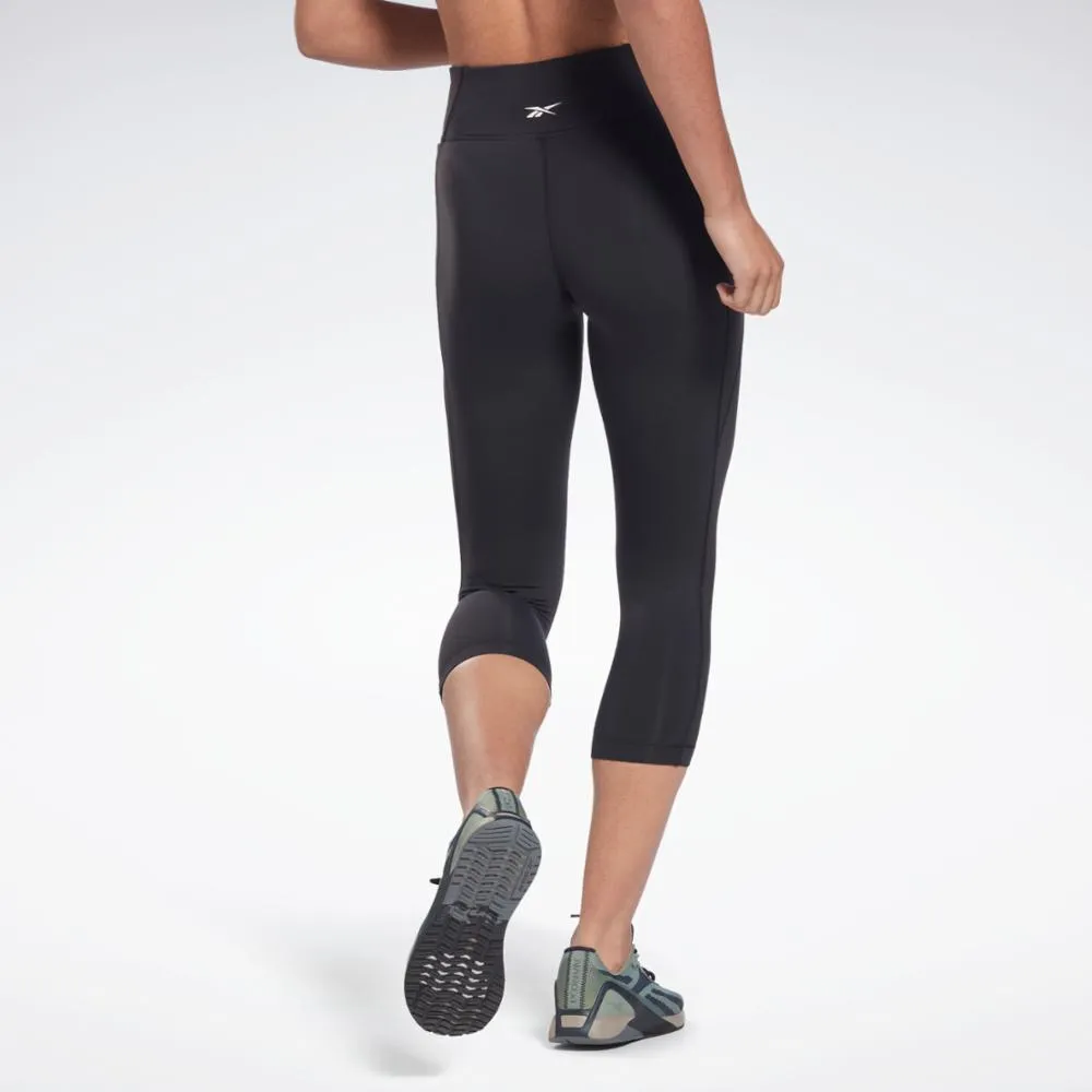 Reebok Apparel Women Lux 3/4 Leggings BLACK