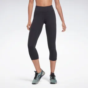 Reebok Apparel Women Lux 3/4 Leggings BLACK