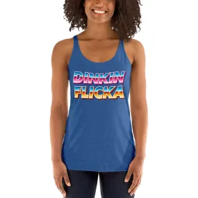 Retro Dinkin Flicka Women's Racerback Tank