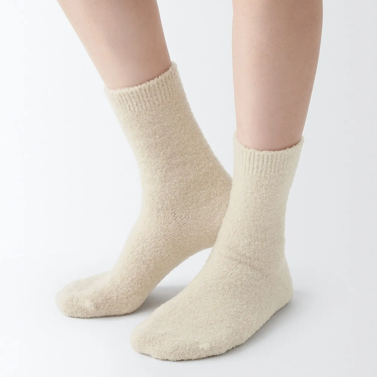 Right Angle Boucle Wool Mix Socks