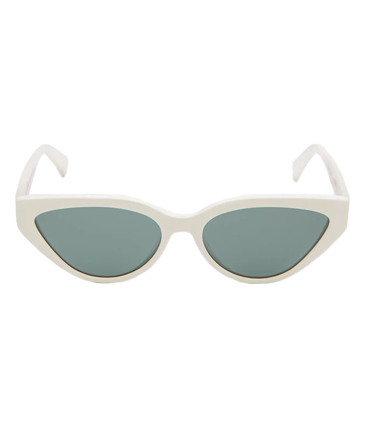 Saint Tropez Sunglasses in White & Green