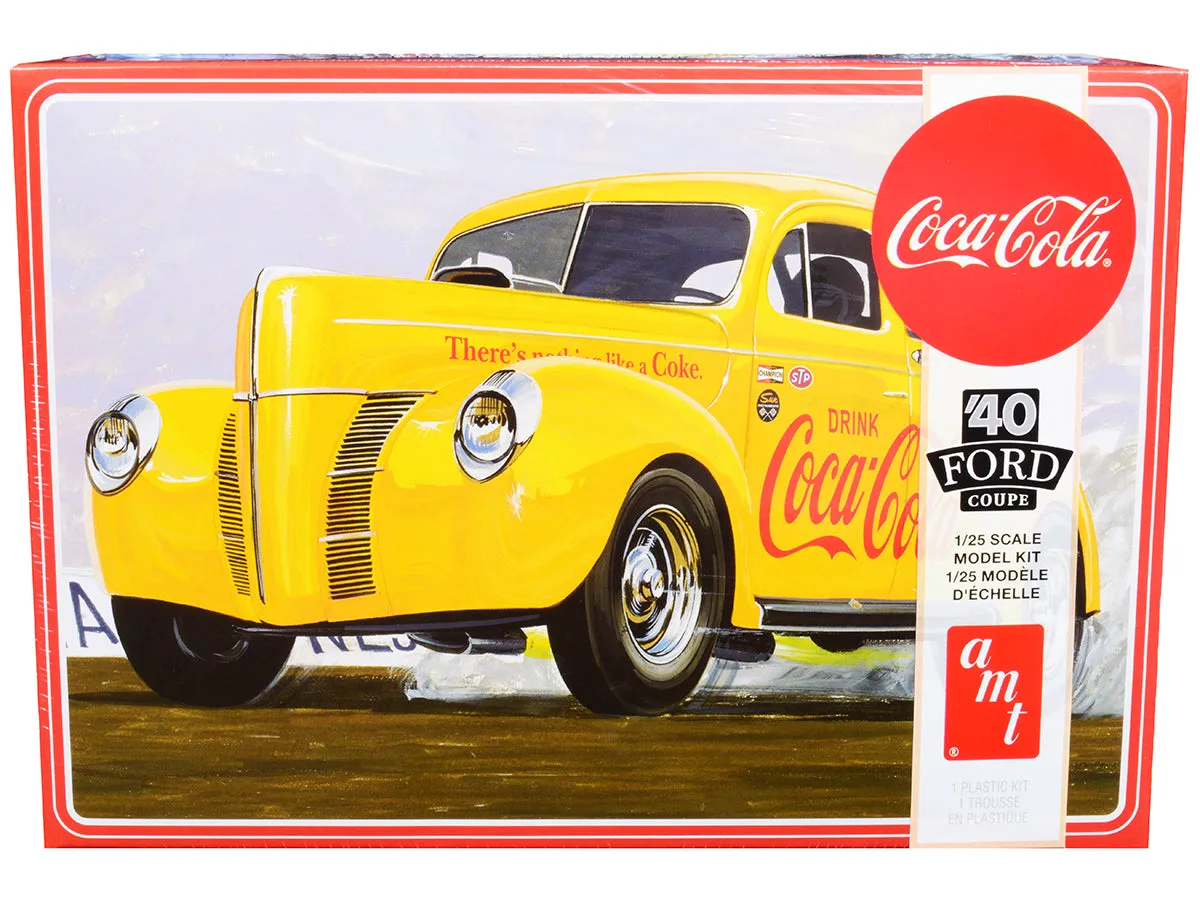 Skill 3 Model Kit 1940 Ford Coupe Coca-Cola 1/25 Scale Model by AMT