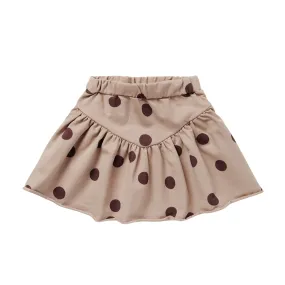 Spotted Rose Grey Jersey Skirt