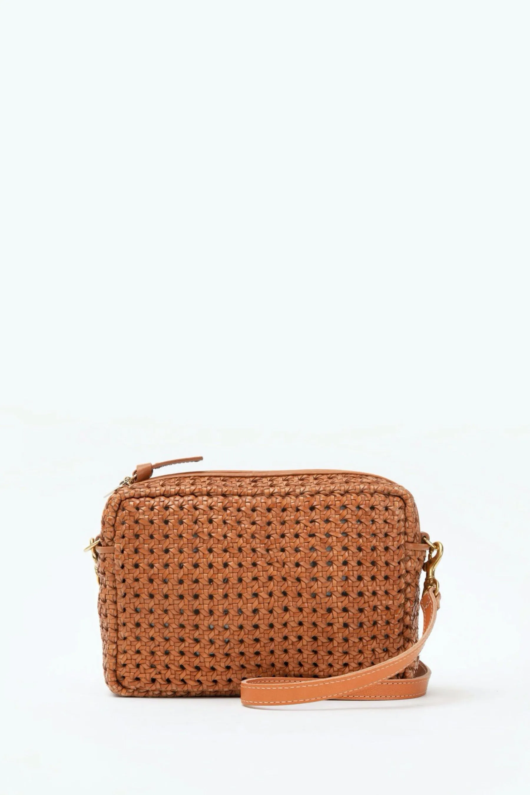 Tan Rattan Midi Sac