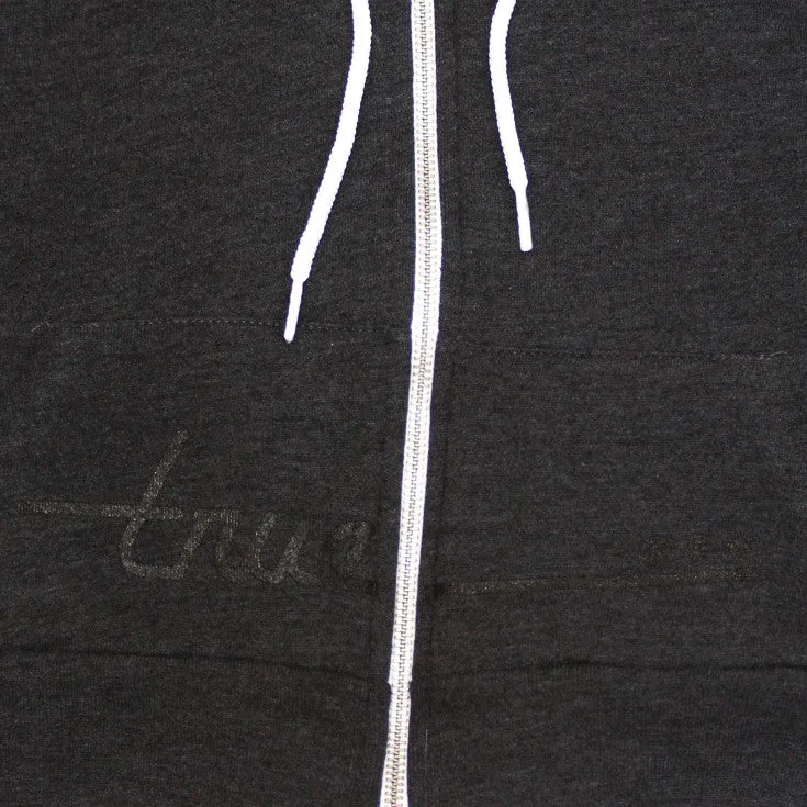 True Womens Darkside Crop Hoodie Charcoal