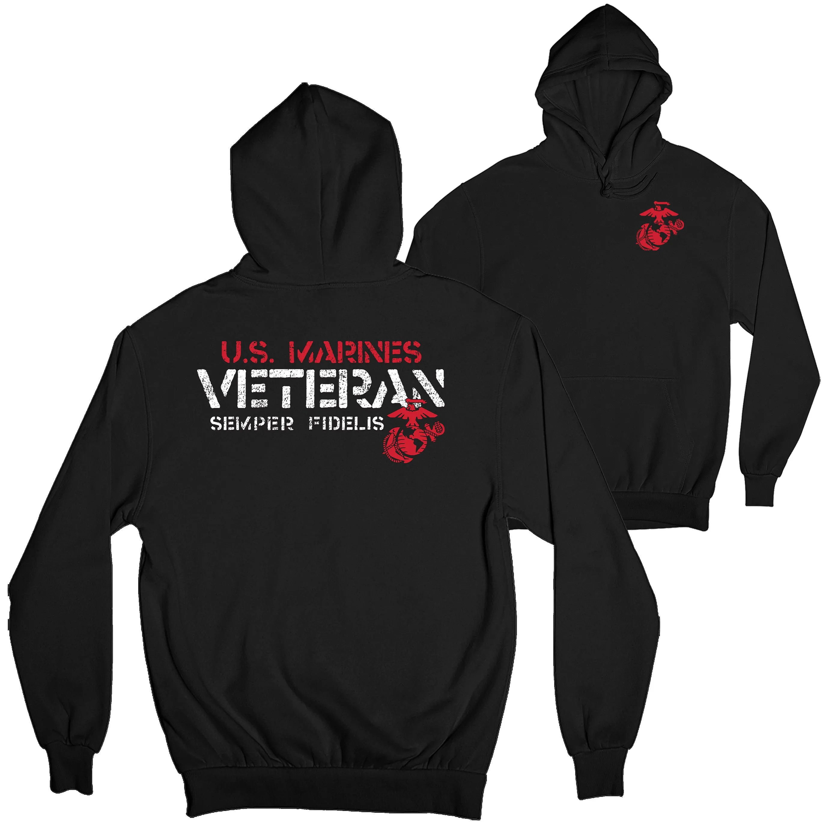 U.S. Marines Veteran 2-Sided Hoodie