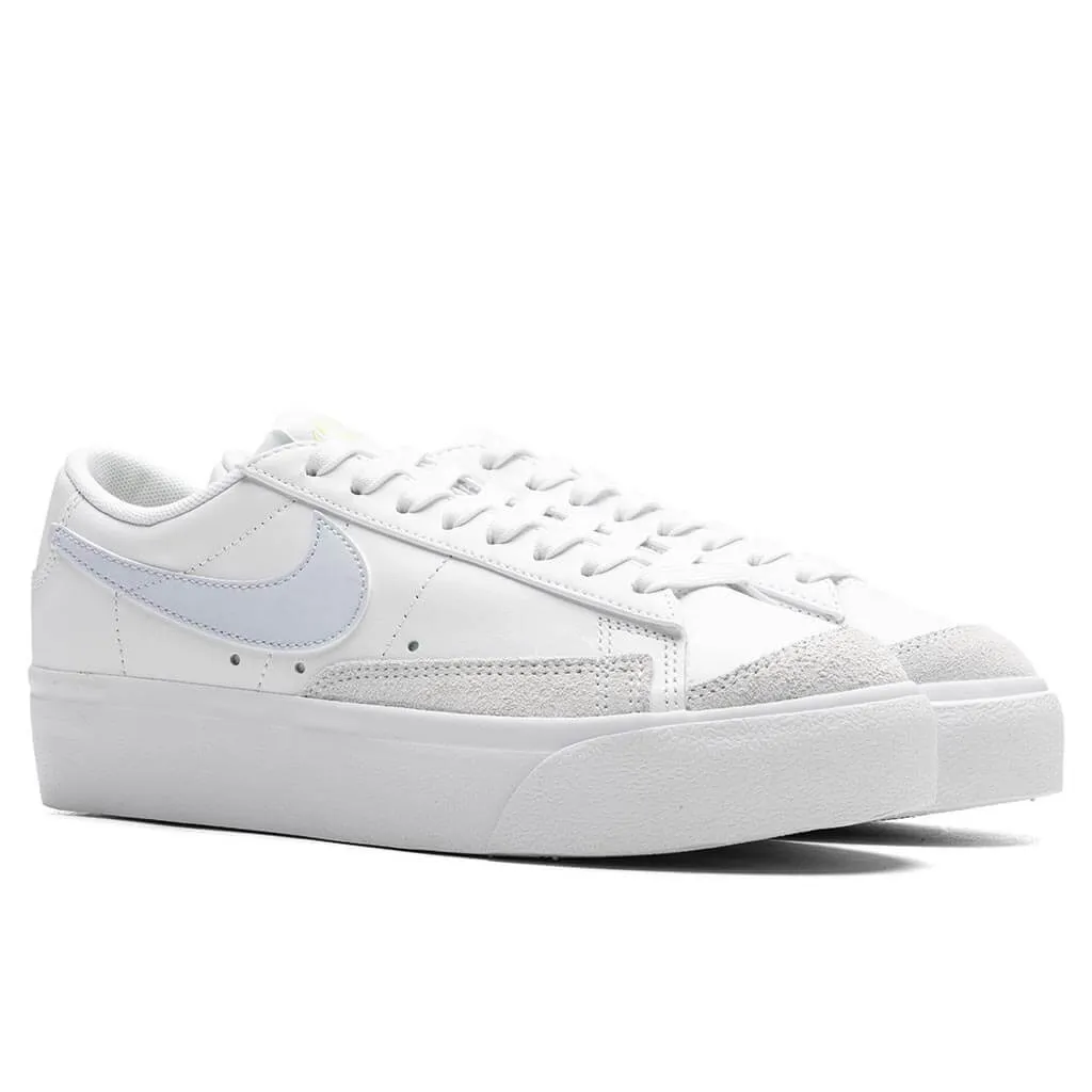 Women's Blazer Low Platform- White/Blue Tint/Light Lemon Twist