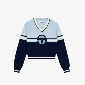 womens sergio tacchini veneto sweater (celestial blue)